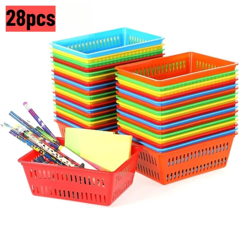 28pcs Plastic Organizer Baskets