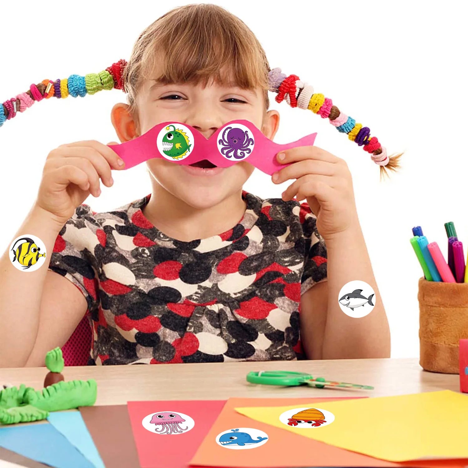 100-500pcs Cute Star Stickers