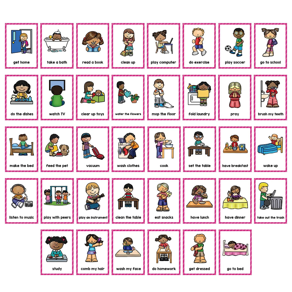 Montessori Kids English Words Cards