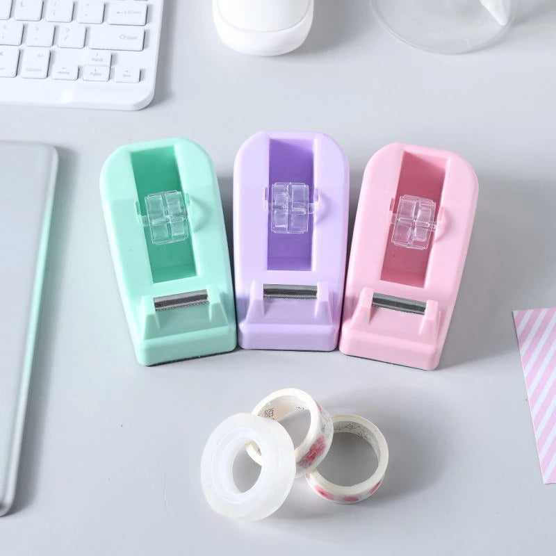 Large Tape Cutter Macaron-colored Desktop Tape Holder