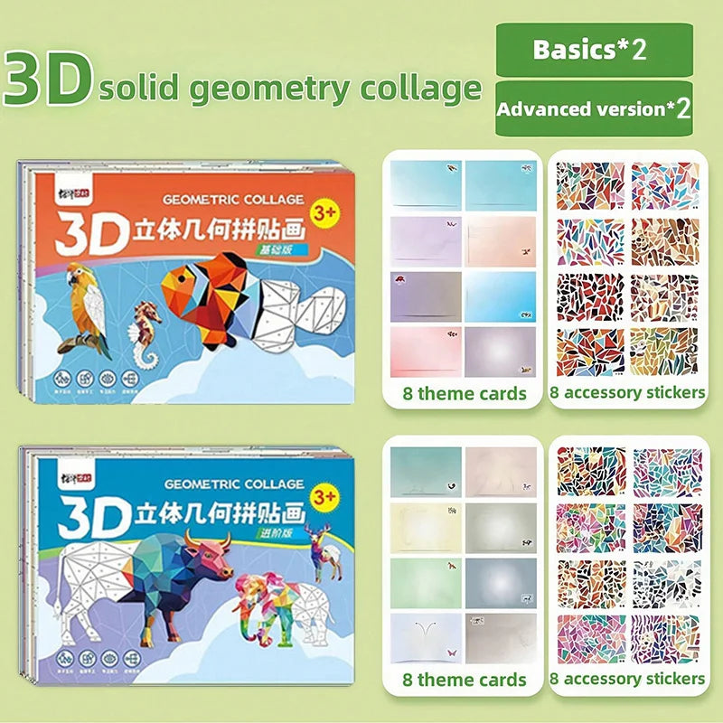 3D Animal Jigsaw Puzzle Stickers DIY