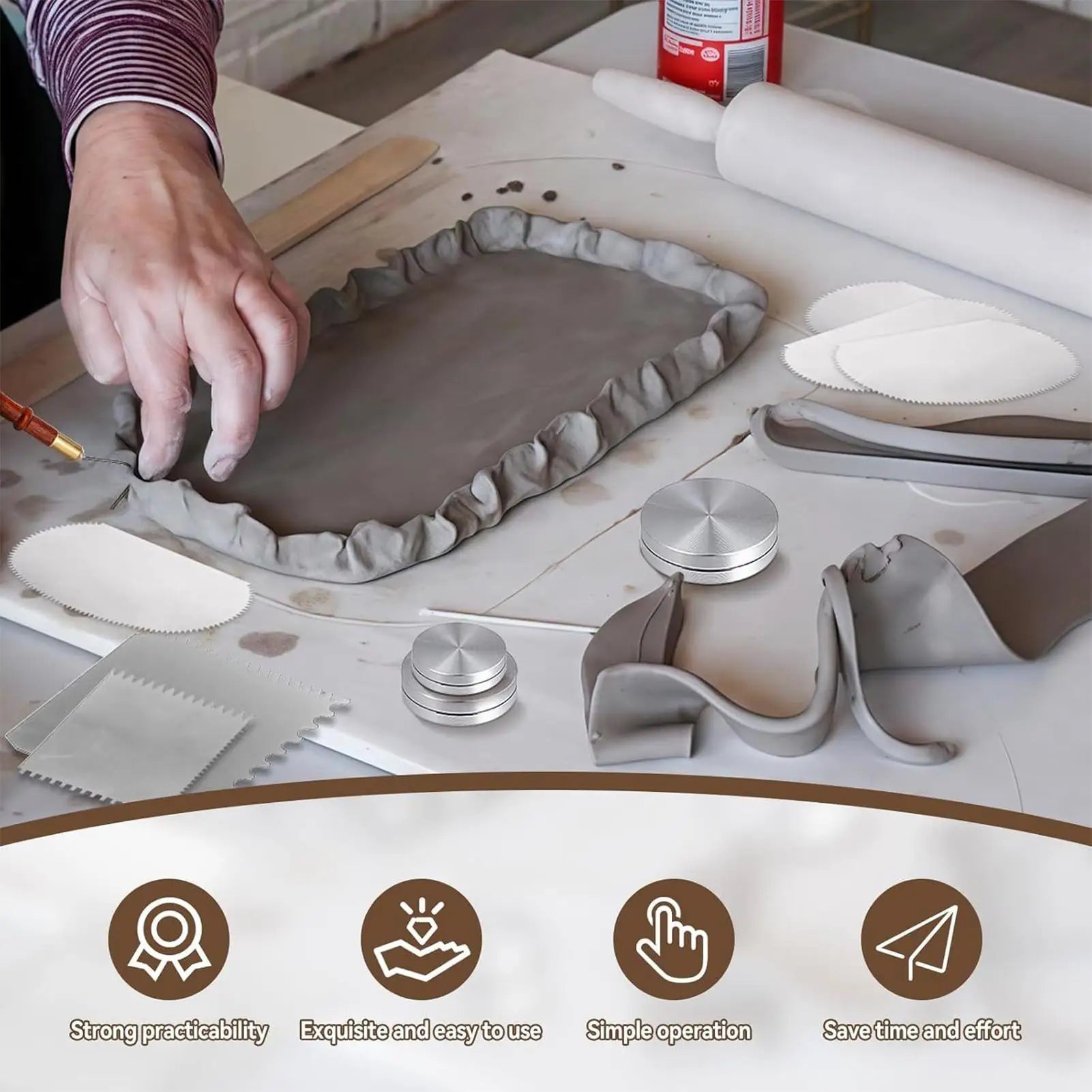 Clay Scraper Stainless Steel Cutter Tools