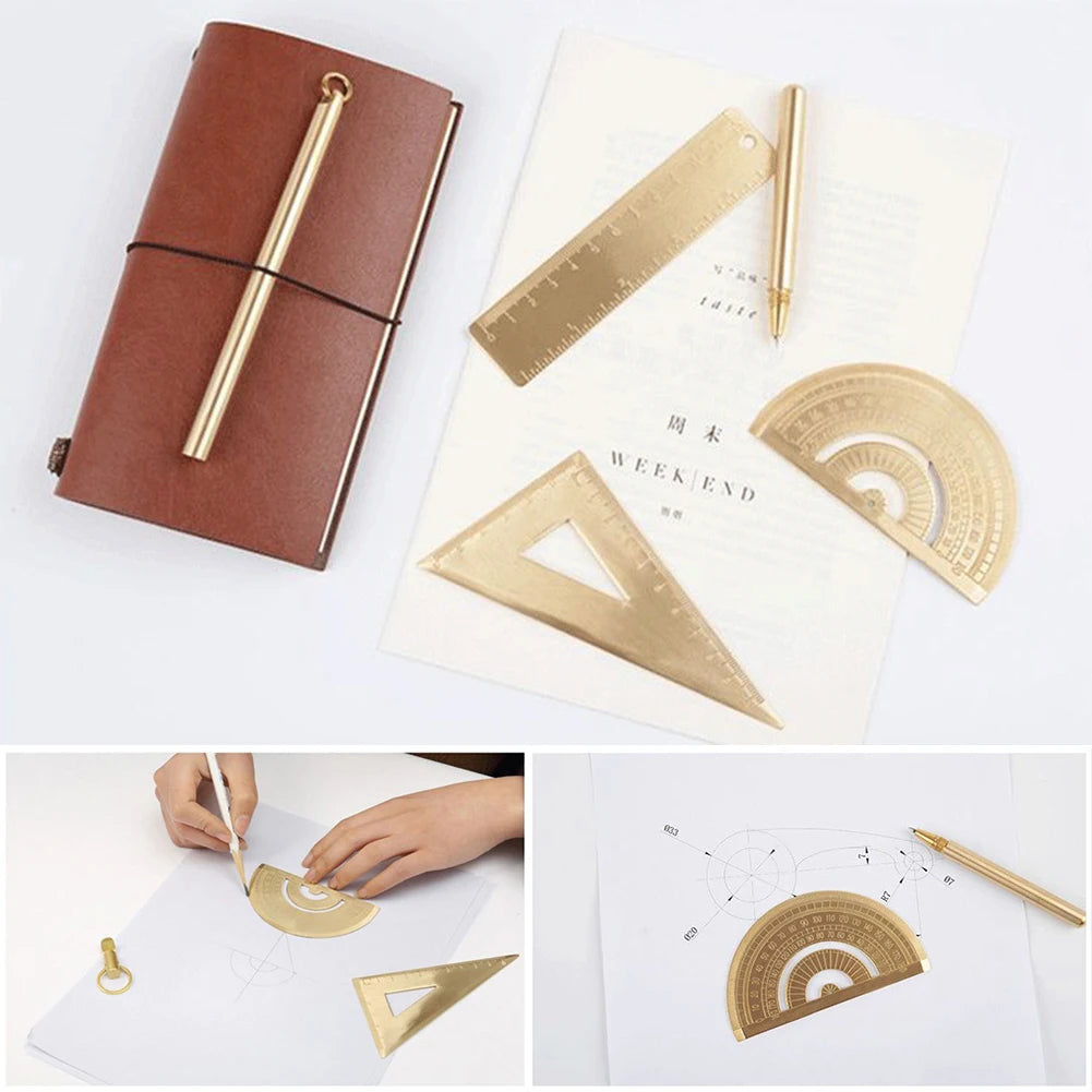 Creative Metal Brass Math Utensils