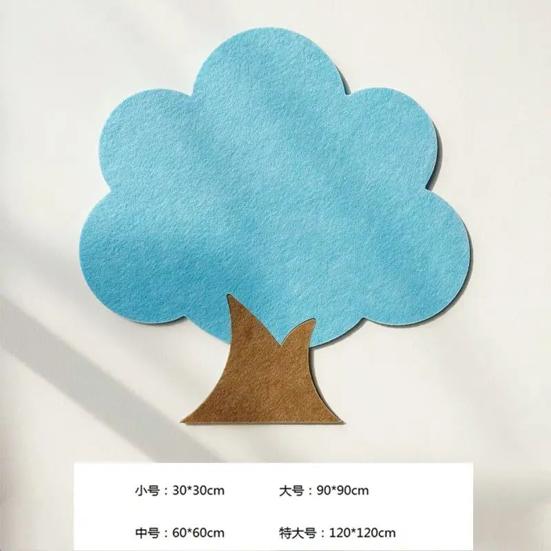 Tree Shaped Felt Board Photo Wall