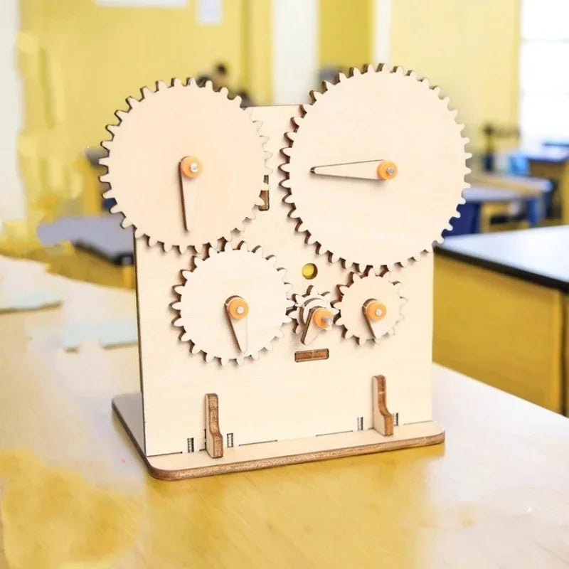 STEM Wooden Mechanical Gear DIY 3D Puzzle