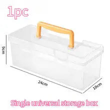 Clear Plastic Compartmentalized Organizer Box