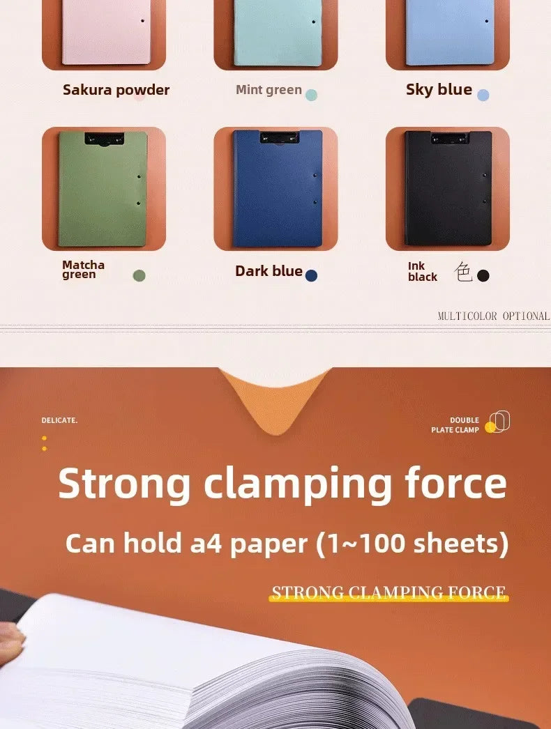 New A4 File Folder Clipboard Writing Pad