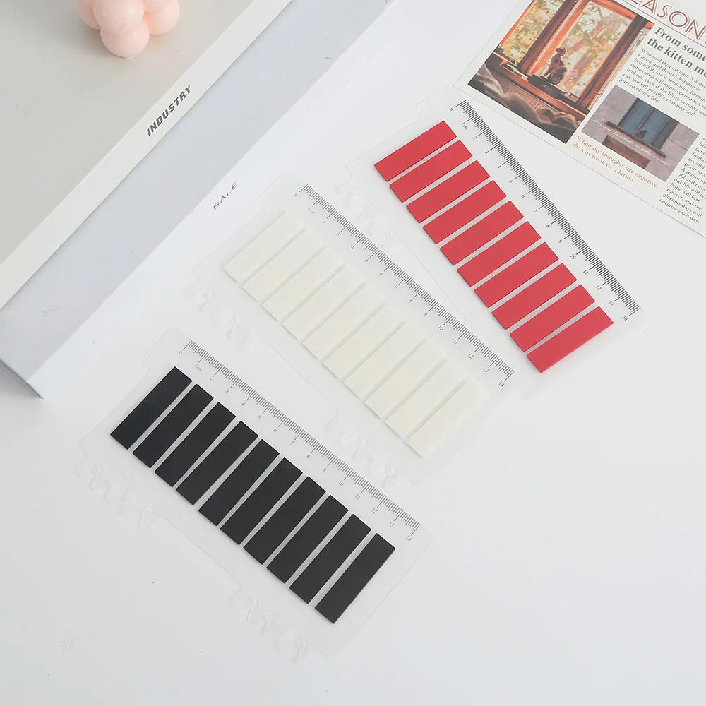 Minimalist PET Index Tabs with Ruler Card