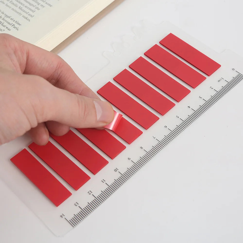 Minimalist PET Index Tabs with Ruler Card