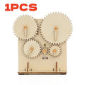STEM Wooden Mechanical Gear DIY 3D Puzzle