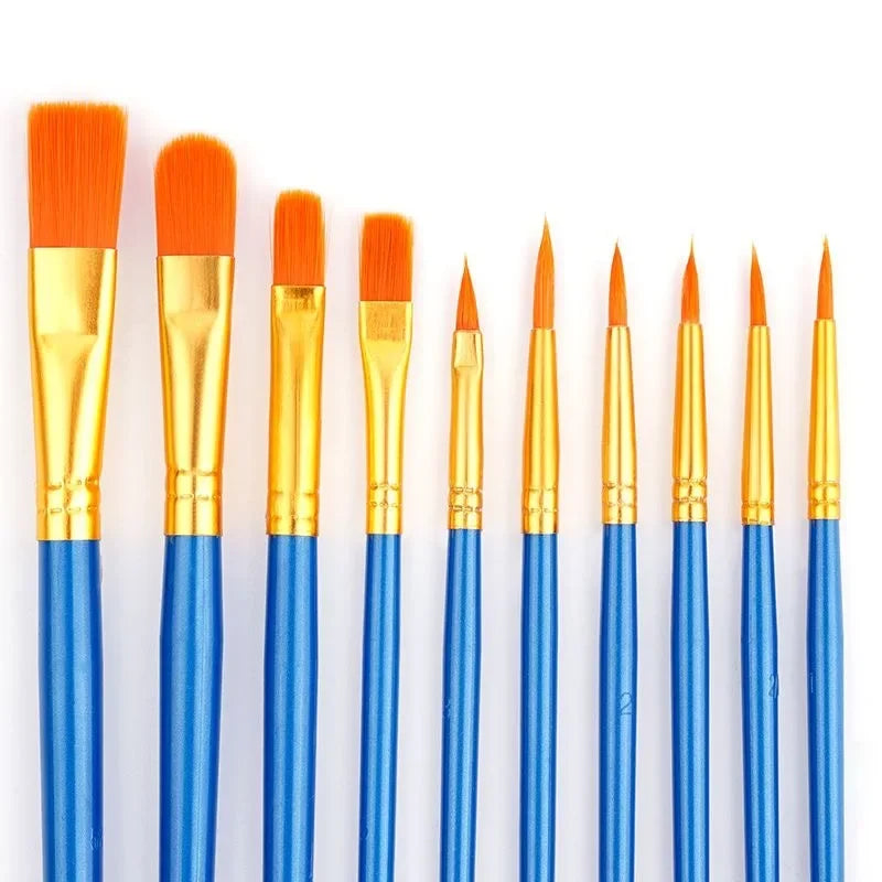 10Pcs/Set Multi-functional Watercolor Brush Set