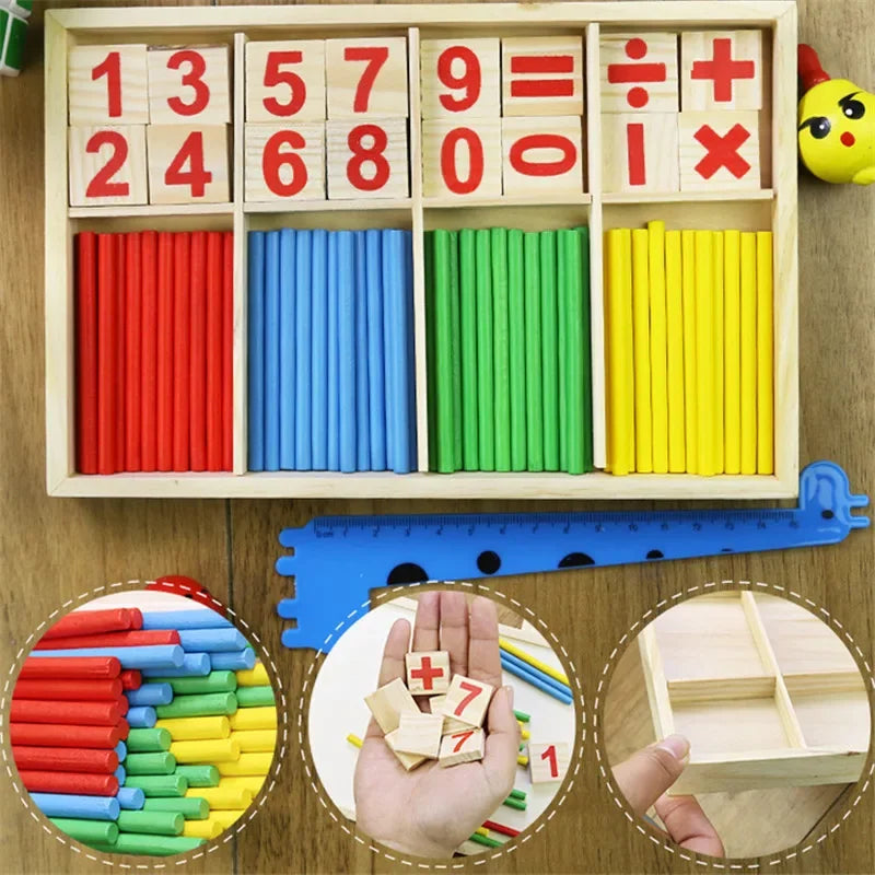 Children Learning Math Wooden Educational Toys