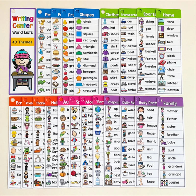 Kindergarten Primary School English Flash Cards