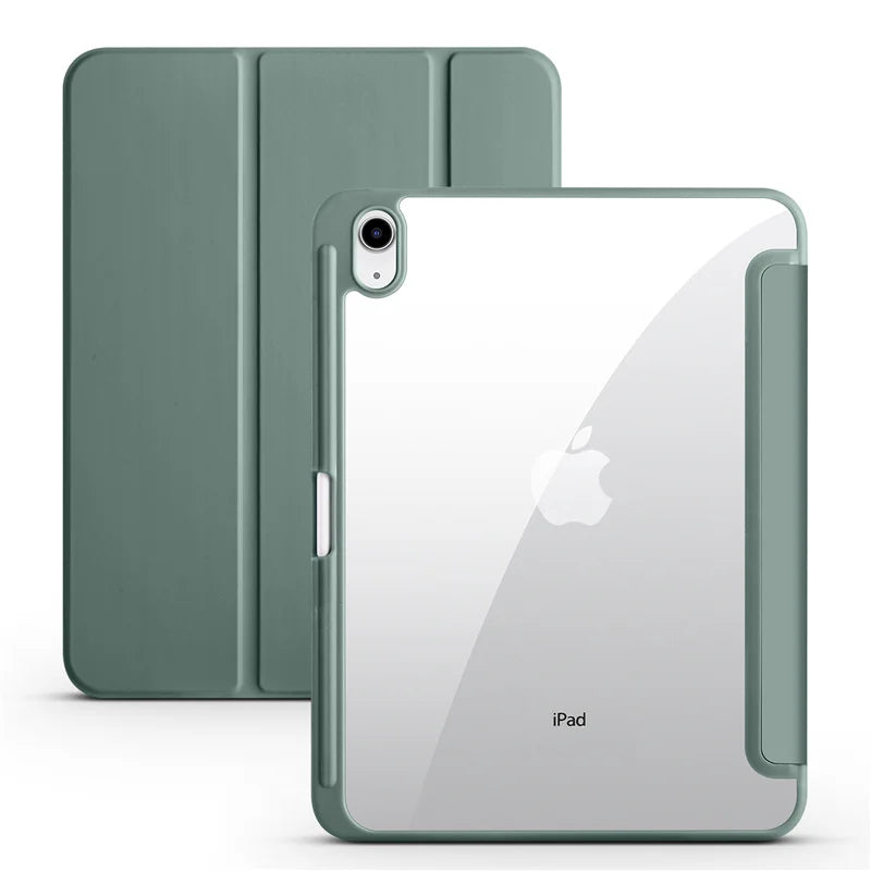 For iPad 10th Gen Case with Pen Holder Trifold
