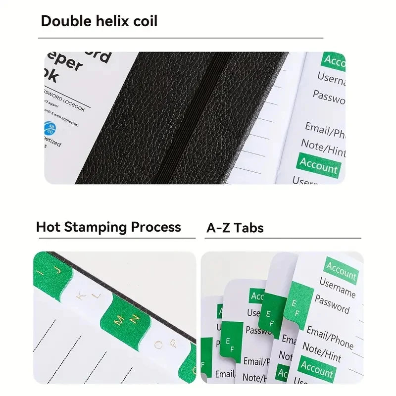 Password Keeper Book With Alphabetical Tabs