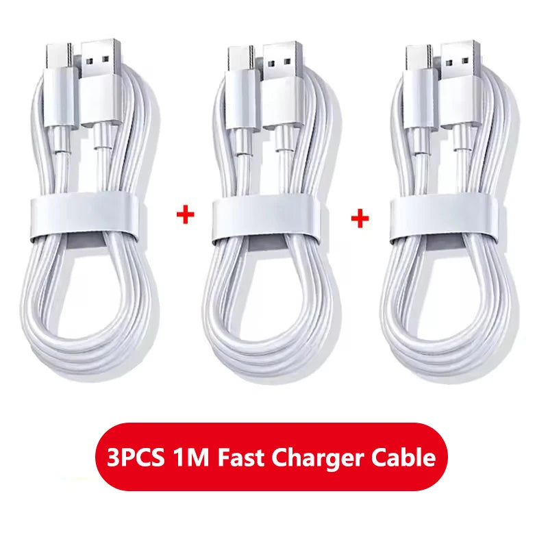 3PCS 100W 6A Super Fast Charger Cable