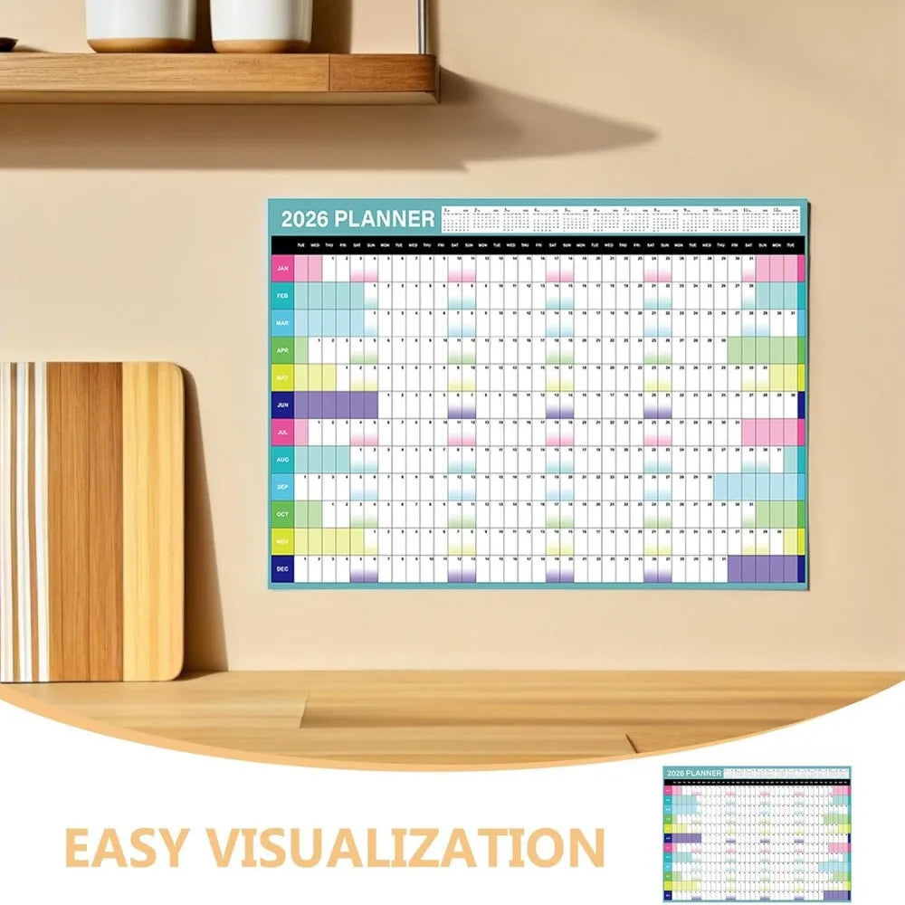 2026 Wall Planner Calendar Large Yearly Calendar