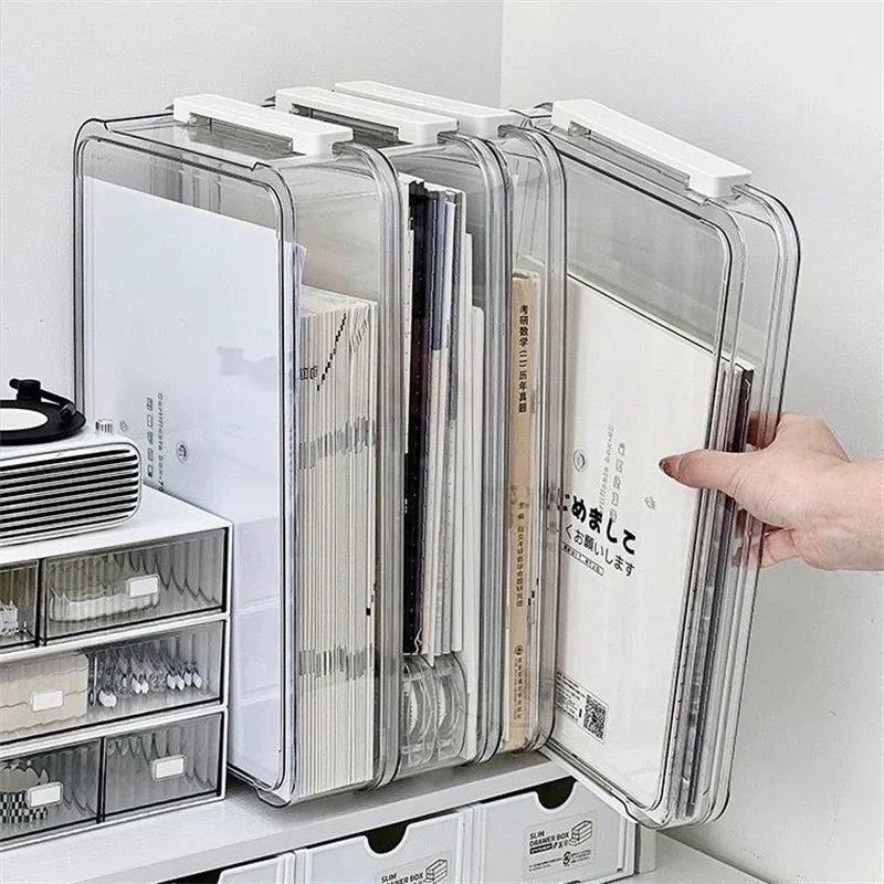 Acrylic Transparent Desktop Paper Storage Box