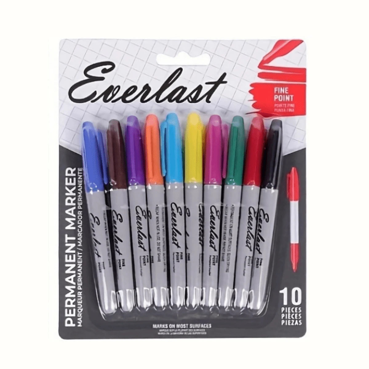 10pcs Colorful Permanent Markers