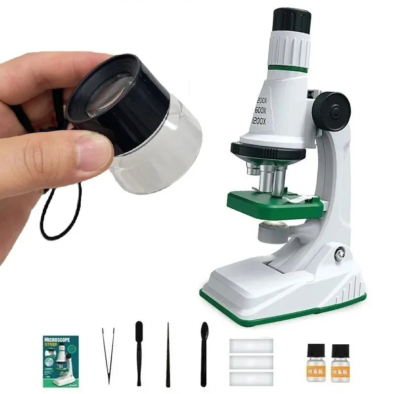 Kids Microscope Kit 200X-1200x