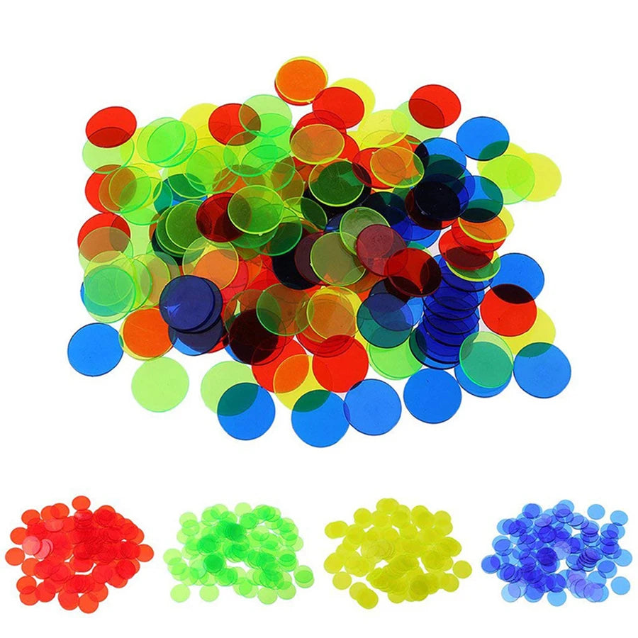 50/100pcs 1.9cm Colorful Counting Chips