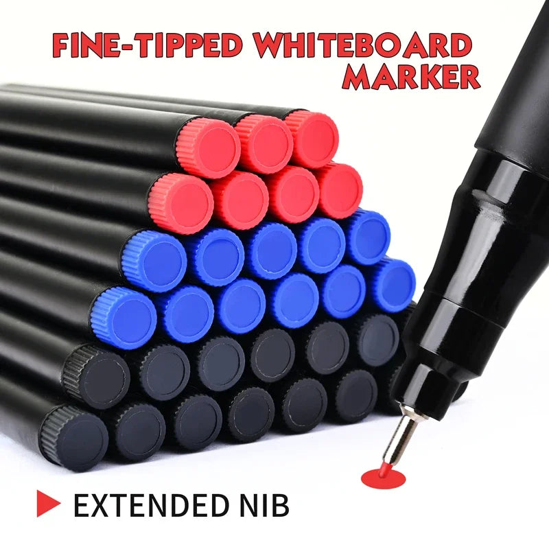 4/8pcs Erasable Whiteboard Pen Fine Point
