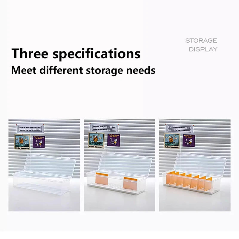 Clear Plastic Compartmentalized Organizer Box