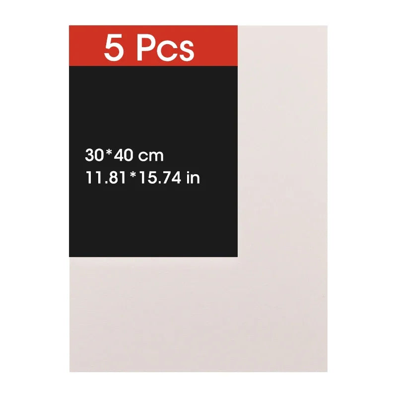 5pcs Canvas Board For Painting Cotton