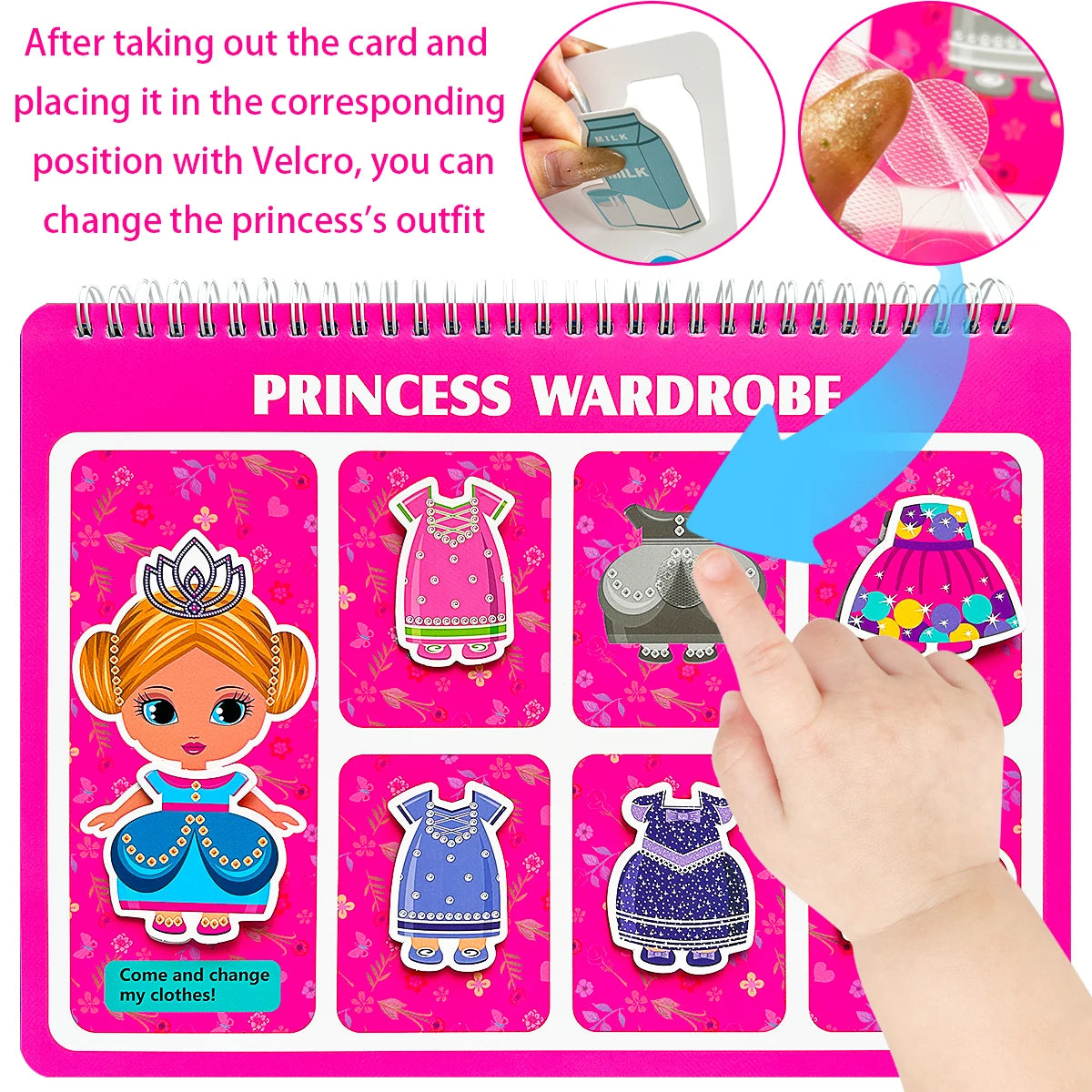 Preschool Busy Book With Velcro Matching Activities