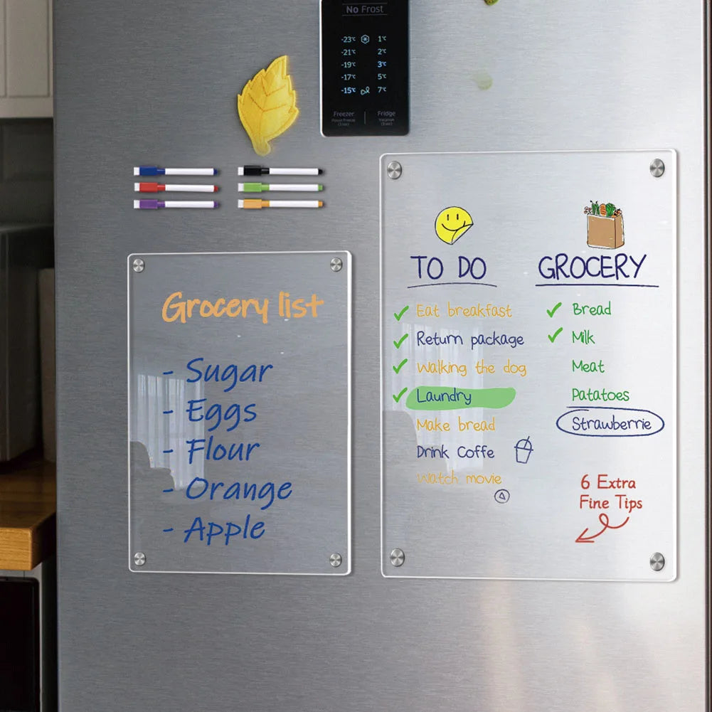 Clear Acrylic Magnetic Calendar