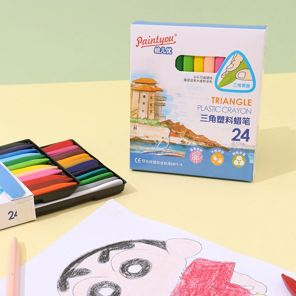 Non-dirty Hand Plastic Crayons