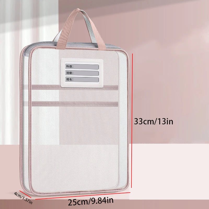 A4 Stationery Storage Bag Double-layer