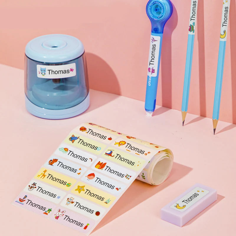 Customized Eco-Friendly Waterproof Name Stickers