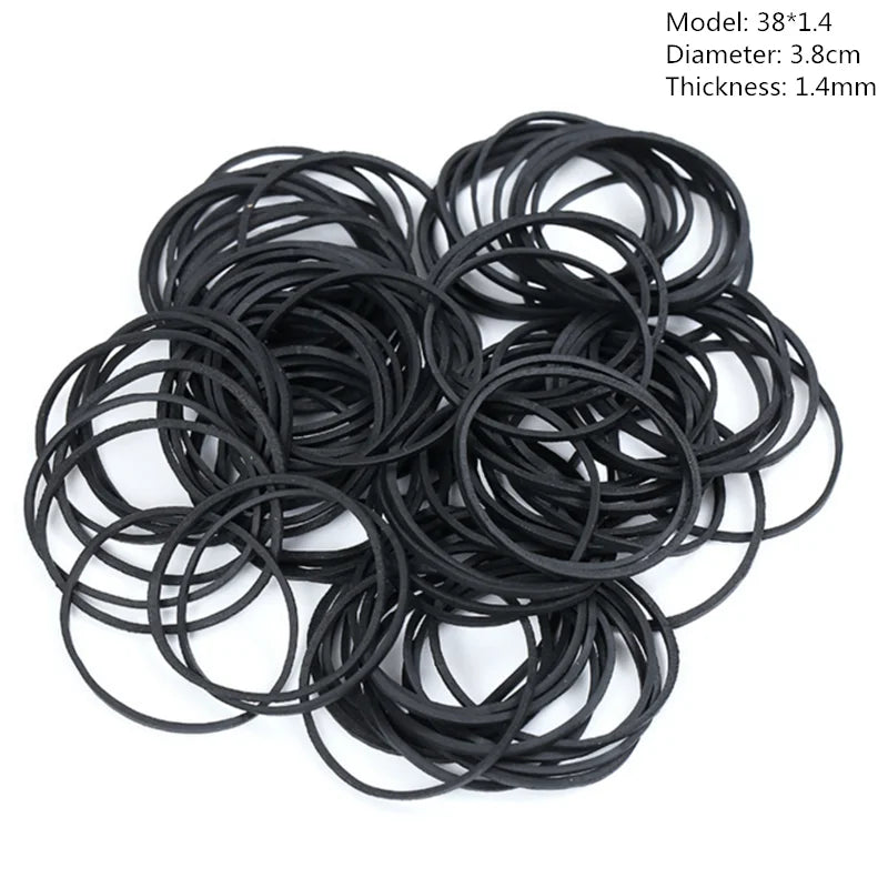 100 Pcs Various size Elastic Rubber Bands