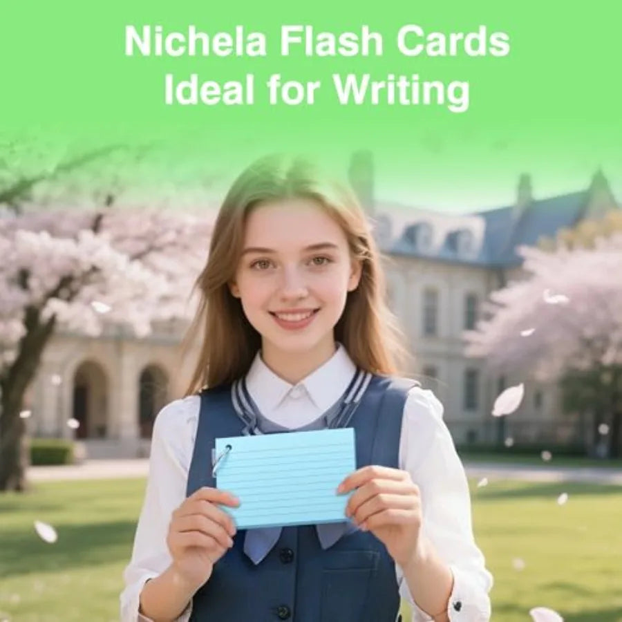 250 Sheets Colored Index Cards with Ring