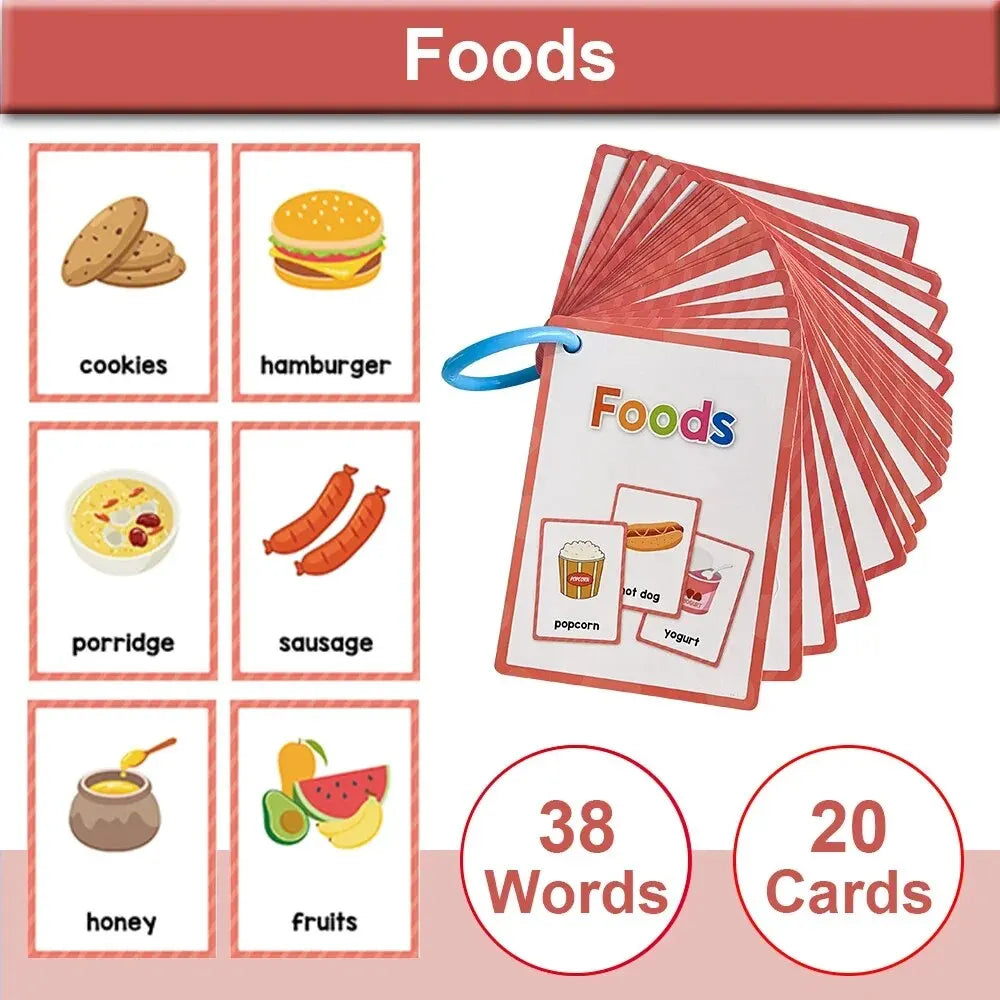 Montessori Kids English Words Cards