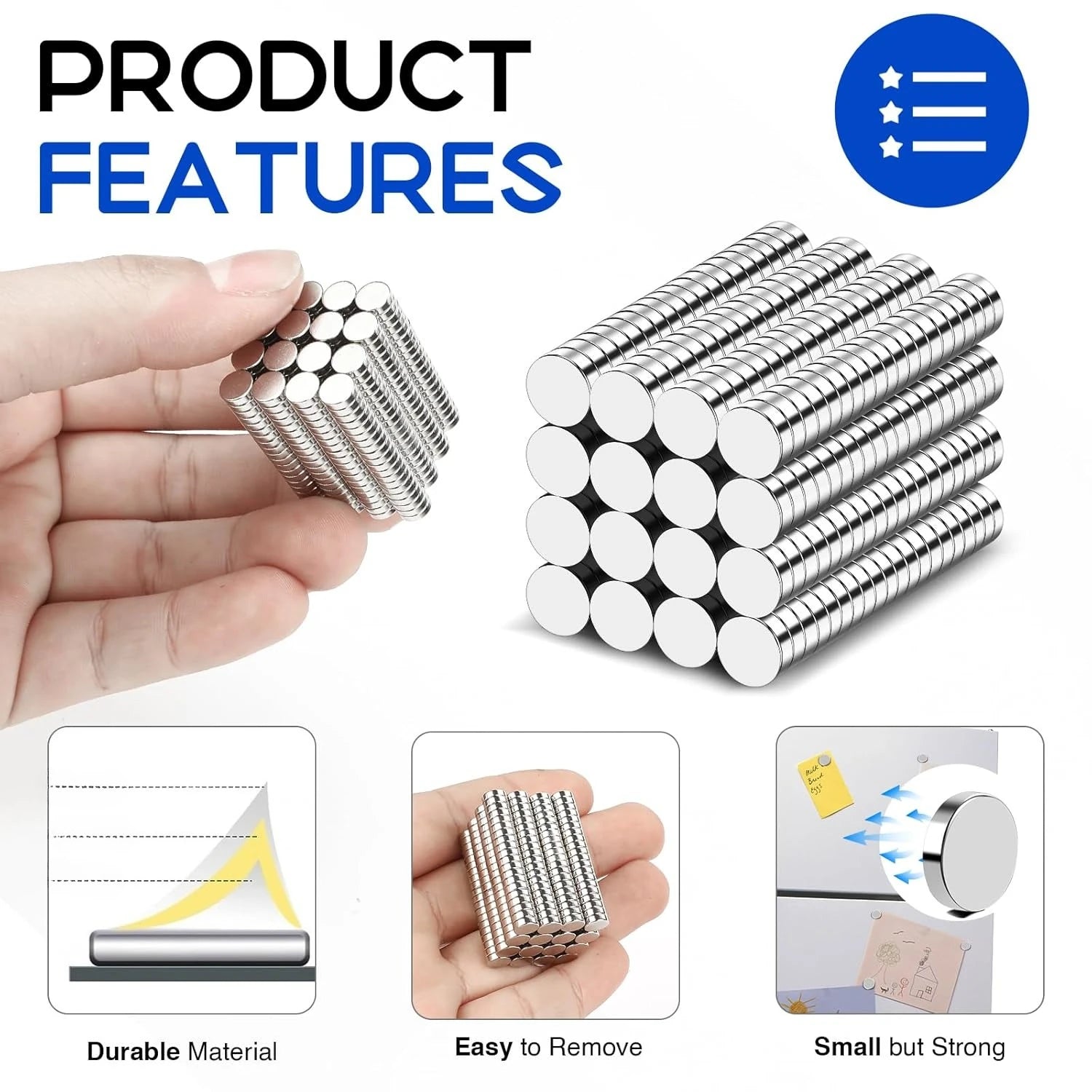 300Pcs Rotundity Magnets