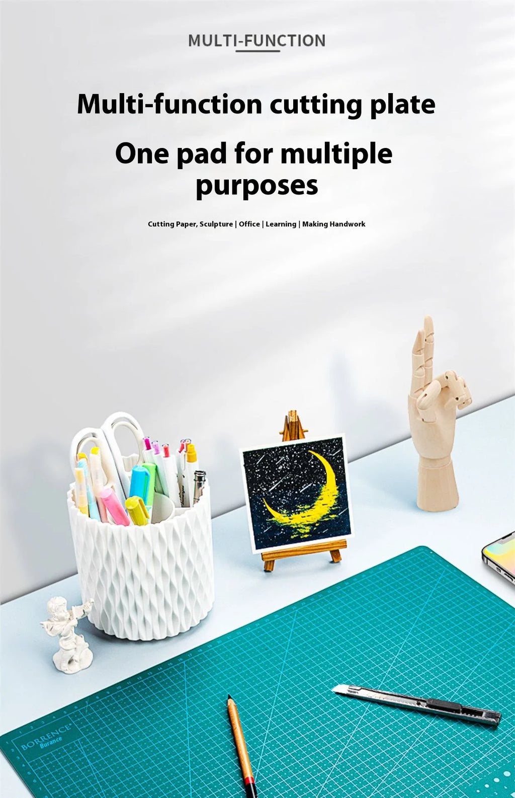 Symmetrical Lined Desktop Cutting Mats