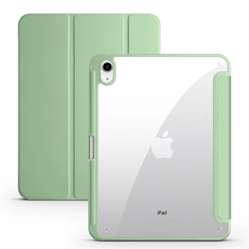 For iPad 10th Gen Case with Pen Holder Trifold
