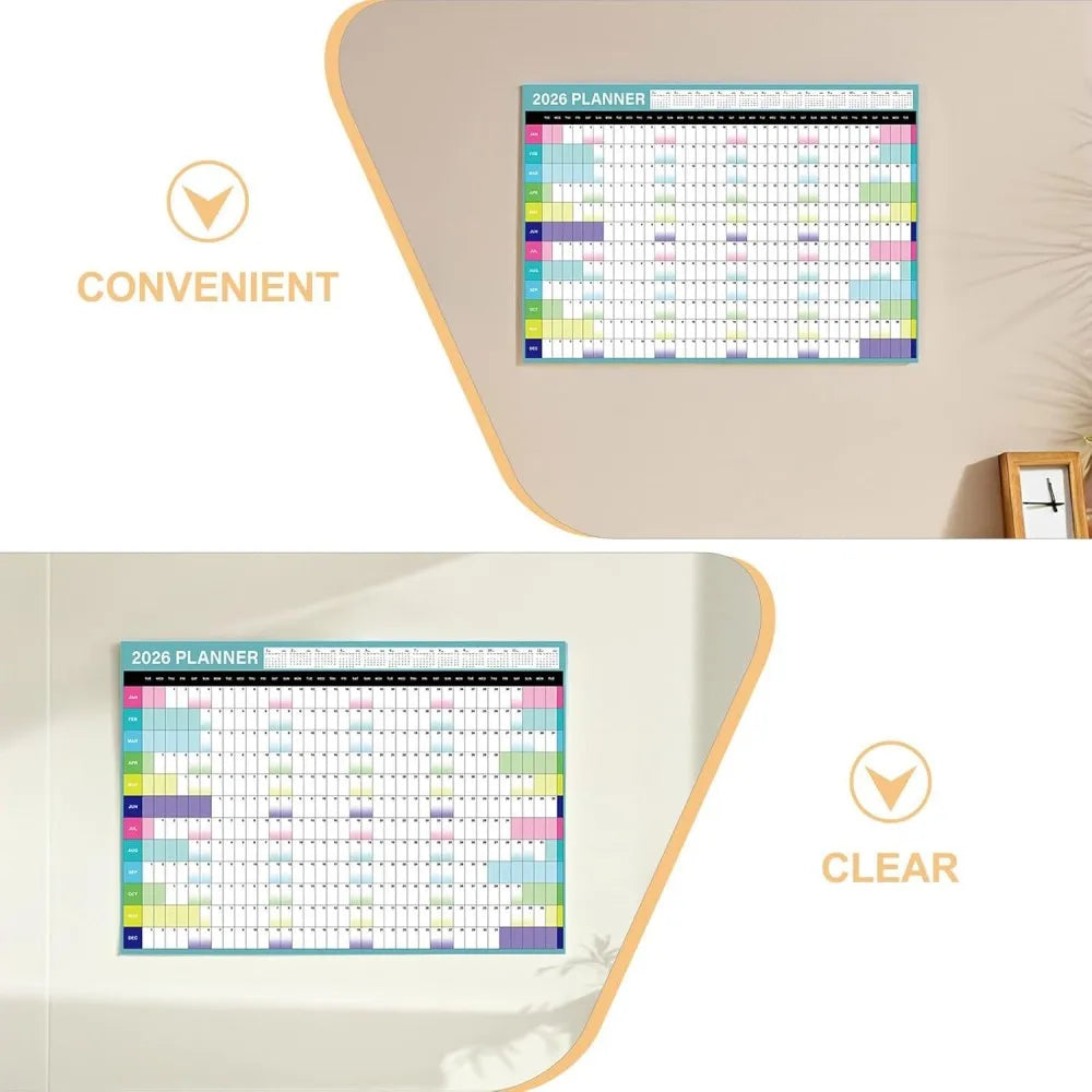 2026 Wall Planner Calendar Large Yearly Calendar