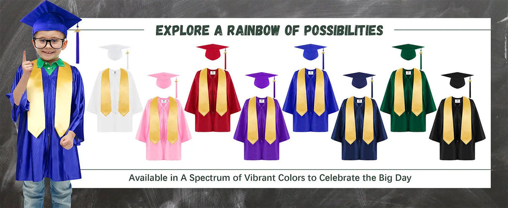 Kids Graduation Gown Cap