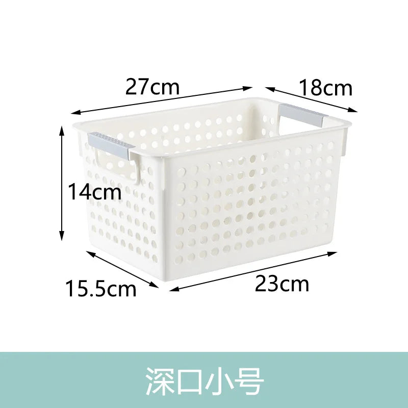 Large Hollow out round Hole Plastic Storage Basket