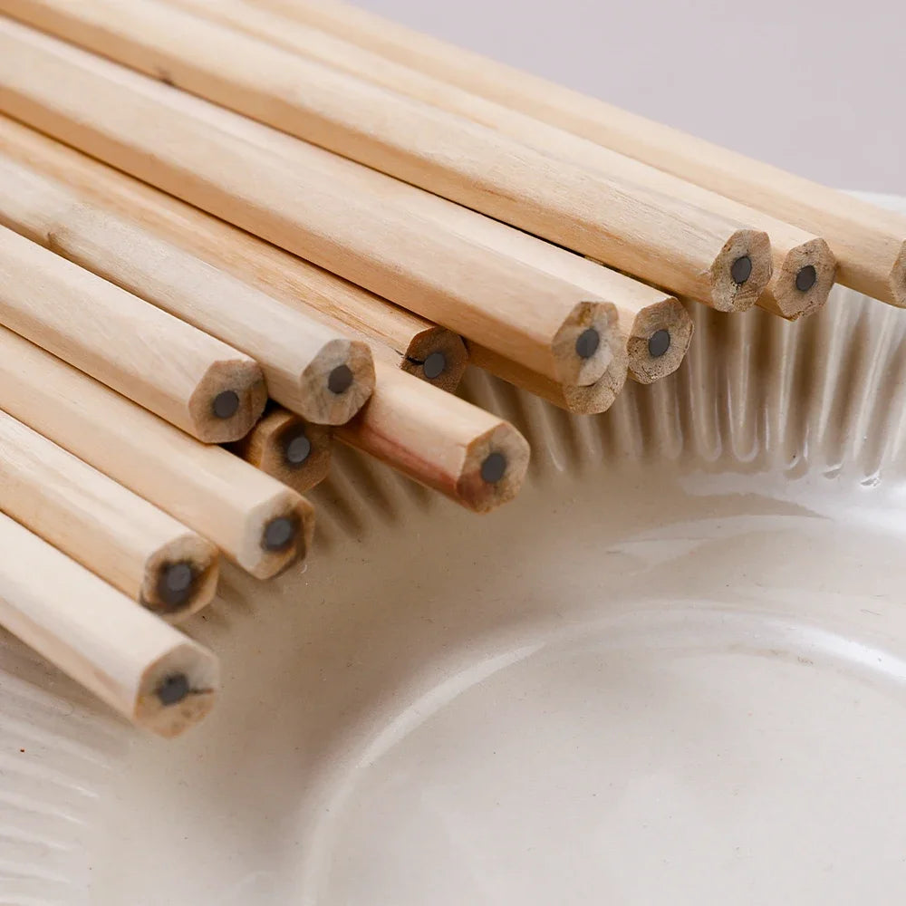HB Natural Hexagon Wooden Lead Pencils