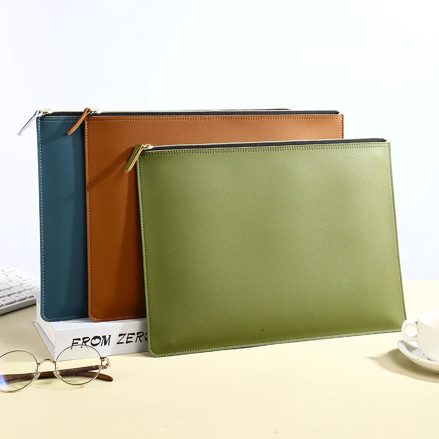 Leather Business A4 File Folder