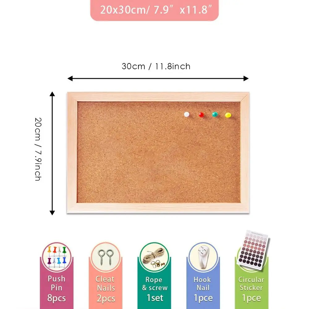 Wooden Cork Board Decoration