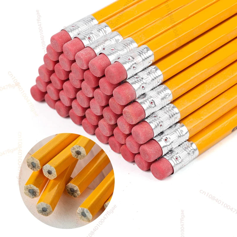 Bulk Wood Pencils with Erasers 2 HB Pencil