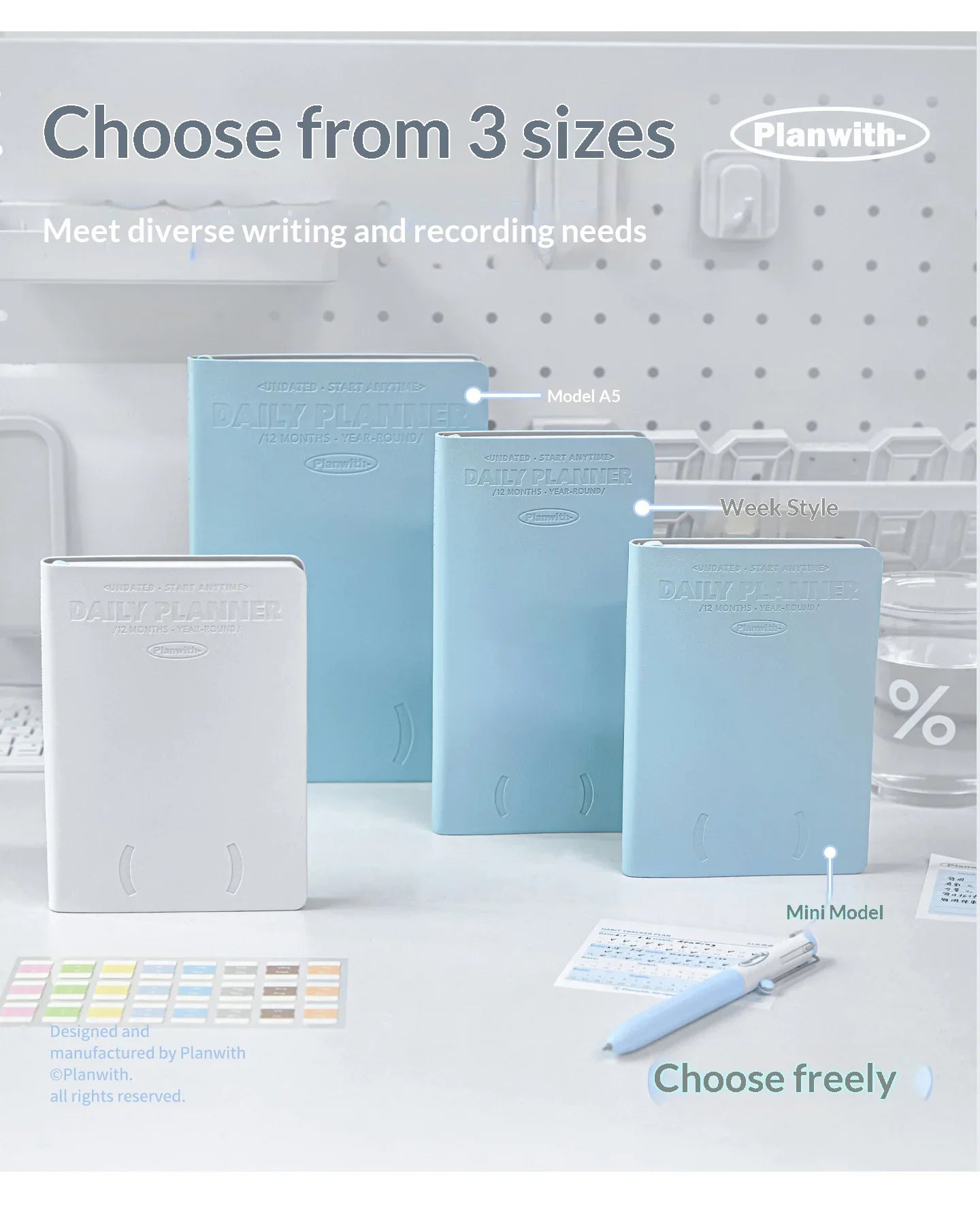 2026 Plan with Daily Agenda Weekly Plan Book