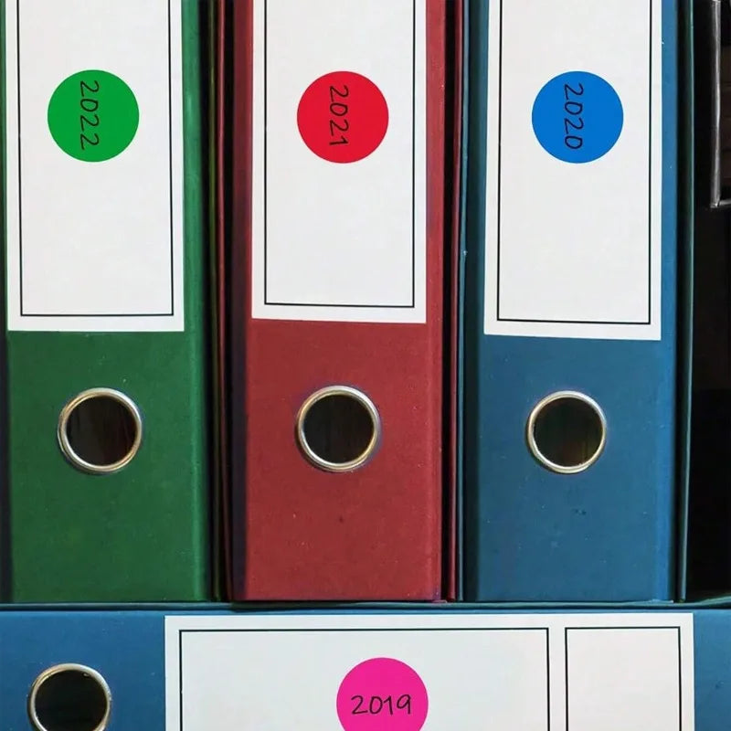 6Rolls 3000pcs Round Colorful Dot Stickers