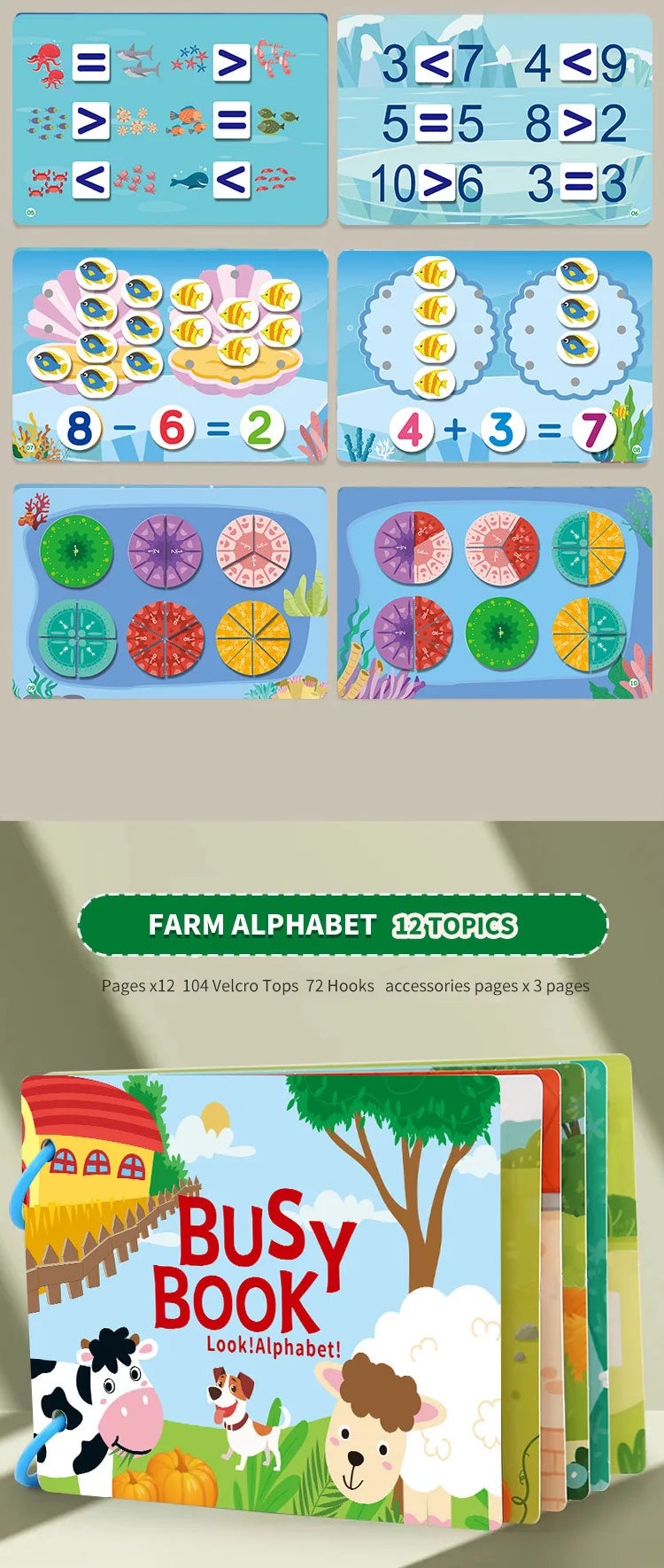 Busy Book for Toddlers Ages 2-6