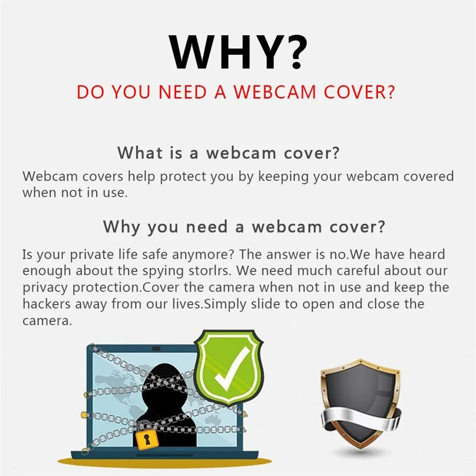 1/5/10/20pcs Laptop Webcam Cover